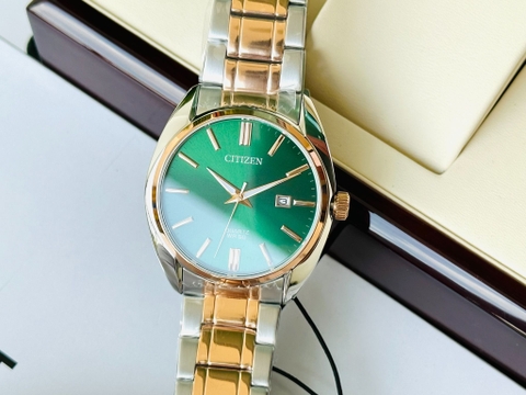 Đồng Hồ Nam Dây Thép Citizen Quartz BI5104-57Z Demi Rose Gold - Size 41m