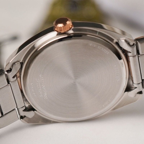 Đồng Hồ Nam Dây Thép Citizen Quartz BI5104-57Z Demi Rose Gold - Size 41m
