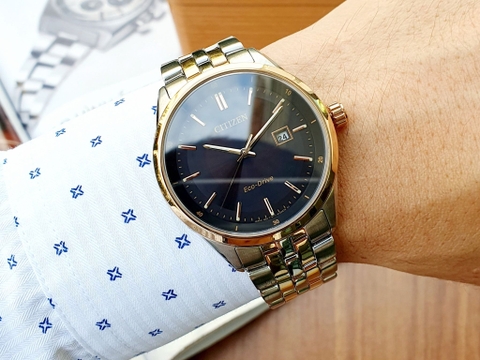 Đồng Hồ Nam Dây Thép Citizen Eco-Drive BM7256-50E - Kính Sapphire - Size 41mm