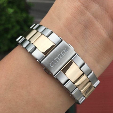 Đồng Hồ Nam Dây Thép Citizen Automatic NH8356-87A - Demi Gold - Size 40mm