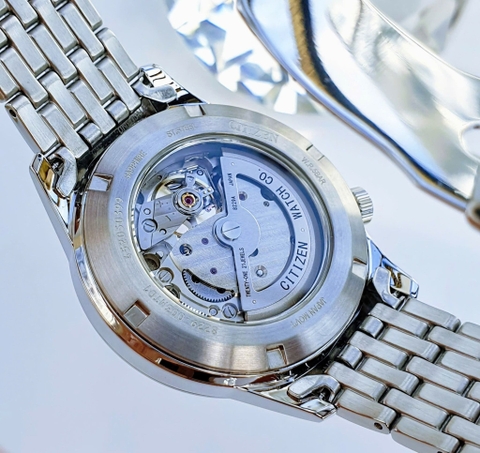 Đồng Hồ Nam Dây Thép Citizen Automatic NH9130-84A Kính Sapphire - Size 40mm