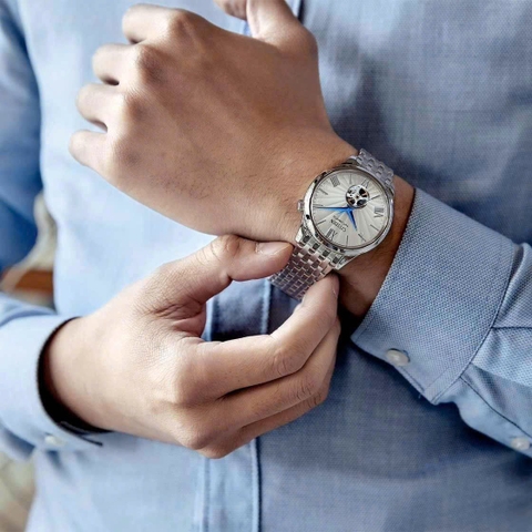 Đồng Hồ Nam Dây Thép Citizen Automatic NH9130-84A Kính Sapphire - Size 40mm