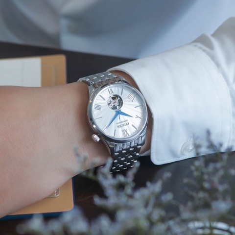 Đồng Hồ Nam Dây Thép Citizen Automatic NH9130-84A Kính Sapphire - Size 40mm