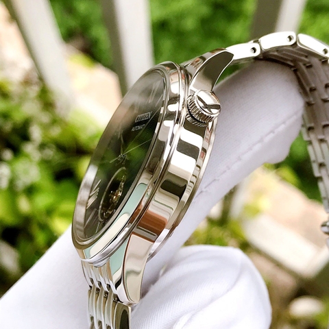 Đồng Hồ Nam Dây Thép Citizen Automatic NH9130-84L - Kính Sapphire - Szie 40mm