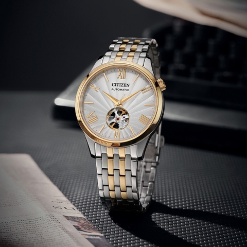 Đồng Hồ Nam Dây Thép Citizen Automatic NH9136-88A - Kính Sapphire - Size 40mm