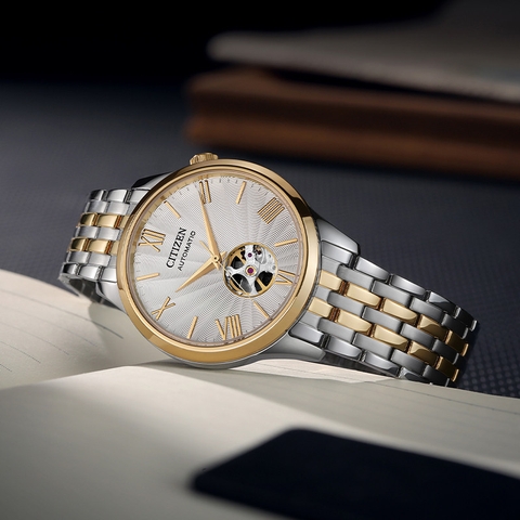 Đồng Hồ Nam Dây Thép Citizen Automatic NH9136-88A - Kính Sapphire - Size 40mm