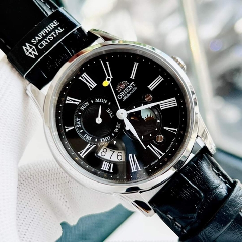 Đồng Hồ Nam Dây Da Orient Sun And Moon Gen 3 RA-AK0010B10B ( RA-AK0010B30B ) ( RA-AK0010B00C ) ( RA-AK0010B ) - Size 42.5mm