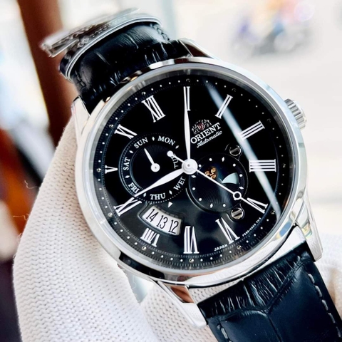 Đồng Hồ Nam Dây Da Orient Sun And Moon Gen 3 RA-AK0010B10B ( RA-AK0010B30B ) ( RA-AK0010B00C ) ( RA-AK0010B ) - Size 42.5mm