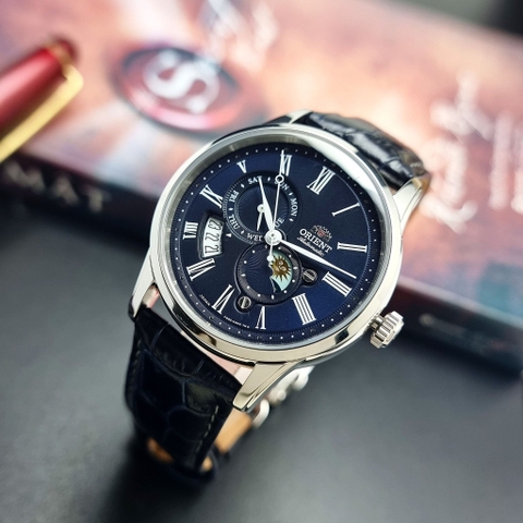 Đồng Hồ Nam Dây Da Orient Sun And Moon Gen 3 RA-AK0011D10B ( RA-AK0011D30B ) ( RAAK0011D10B ) ( RN-AK0004L ) - Size 42mm