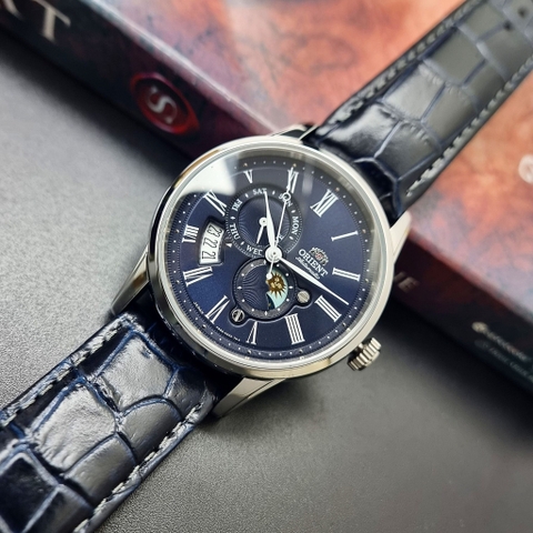Đồng Hồ Nam Dây Da Orient Sun And Moon Gen 3 RA-AK0011D10B ( RA-AK0011D30B ) ( RAAK0011D10B ) ( RN-AK0004L ) - Size 42mm