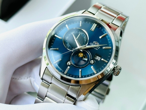 Đồng Hồ Nam Dây Thép Orient Sun And Moon Gen 5 RA-AK0308L10B ( RA-AK0308L30B ) ( RA-AK0308L00C ) ( RN-AK0303L ) - Size 41.5mm