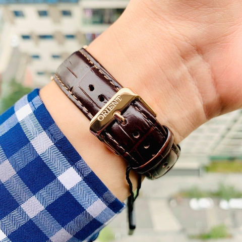 Đồng Hồ Nam Dây Da Orient Sun And Moon Bambino RA-AS0102S10B ( RA-AS0102S30B ) ( RA-AS0102S00C ) - Size 41.5mm