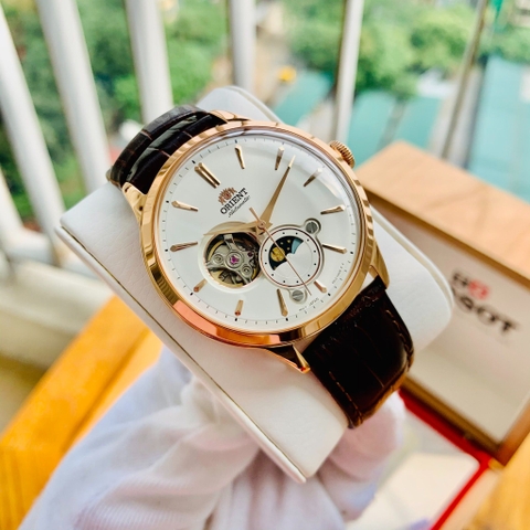 Đồng Hồ Nam Dây Da Orient Sun And Moon Bambino RA-AS0102S10B ( RA-AS0102S30B ) ( RA-AS0102S00C ) - Size 41.5mm