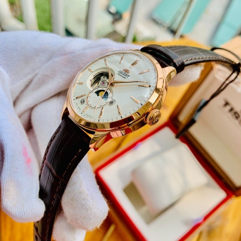 Đồng Hồ Nam Dây Da Orient Sun And Moon Bambino RA-AS0102S10B ( RA-AS0102S30B ) ( RA-AS0102S00C ) - Size 41.5mm