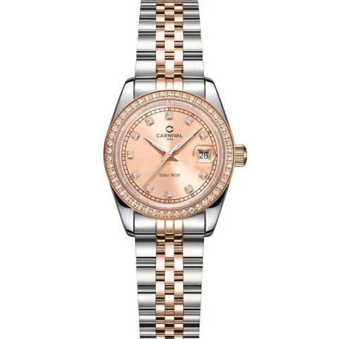 Đồng Hồ Nữ Dây Thép Carnival 8131L2-CH-NN Máy Quartz - Kính Sapphire - Size 30mm