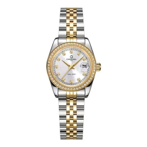 Đồng Hồ Nữ Dây Thép Carnival 8131L2-CV-T Máy Quartz - Kính Sapphire - Size 30mm