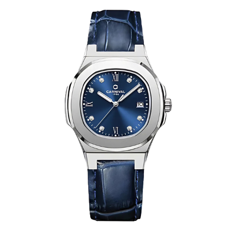 Đồng Hồ Nữ Dây Da Carnival 8160L-VT-DD Máy Quartz - Kính Sapphire - Size 34mm