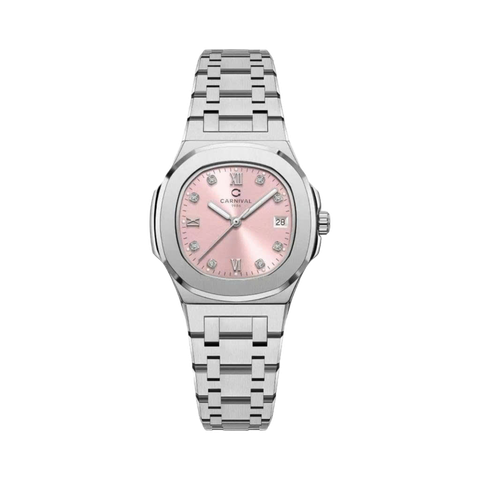 Đồng Hồ Nữ Dây Thép Carnival 8160L-VT Máy Quartz - Kính Sapphire - Size 34mm