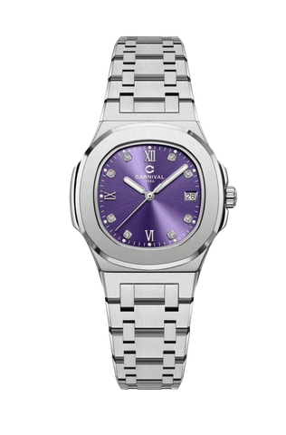 Đồng Hồ Nữ Dây Thép Carnival 8160L-VT Máy Quartz - Kính Sapphire - Size 34mm