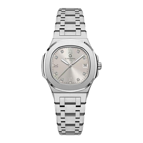 Đồng Hồ Nữ Dây Thép Carnival 8160L-VT Máy Quartz - Kính Sapphire - Size 34mm