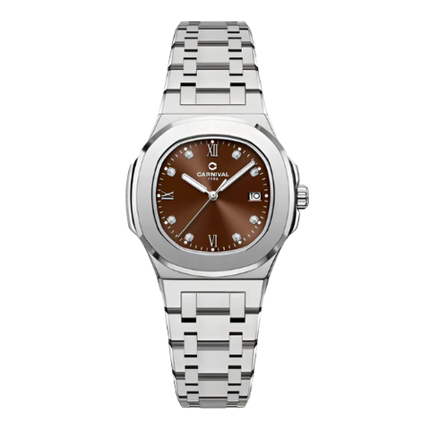 Đồng Hồ Nữ Dây Thép Carnival 8160L-VT Máy Quartz - Kính Sapphire - Size 34mm