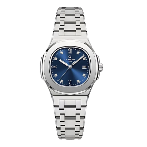 Đồng Hồ Nữ Dây Thép Carnival 8160L-VT Máy Quartz - Kính Sapphire - Size 34mm