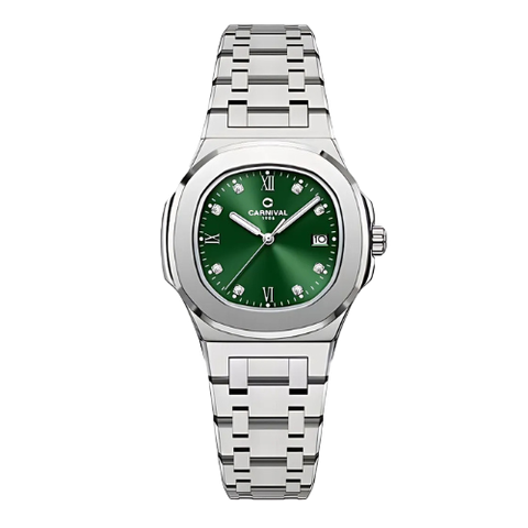 Đồng Hồ Nữ Dây Thép Carnival 8160L-VT Máy Quartz - Kính Sapphire - Size 34mm