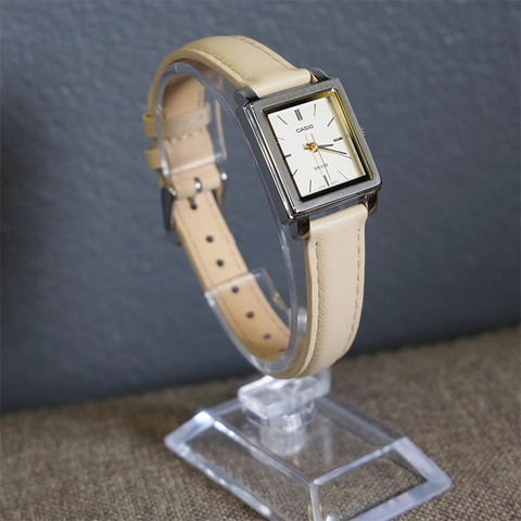 Casio nữ LTP-E176L-5AVDF dây da | LTP-E176L-5A