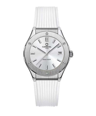 Đồng Hồ Nữ Dây Cao Su Carnival 8168L-VT-DCS Máy Quartz - Kính Sapphire - Size 34mm