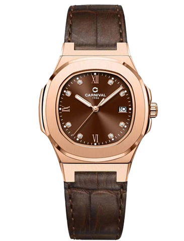 Đồng Hồ Nữ Dây Da Carnival 8160L-VH-DD Máy Quartz - Kính Sapphire - Size 34mm