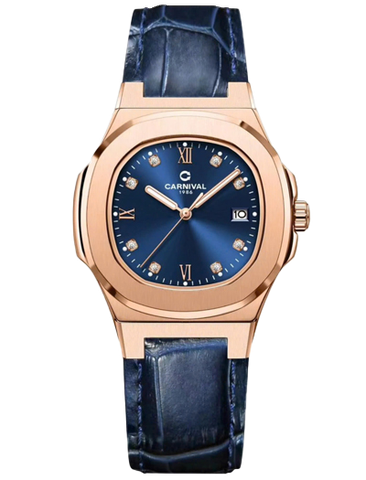 Đồng Hồ Nữ Dây Da Carnival 8160L-VH-DD Máy Quartz - Kính Sapphire - Size 34mm