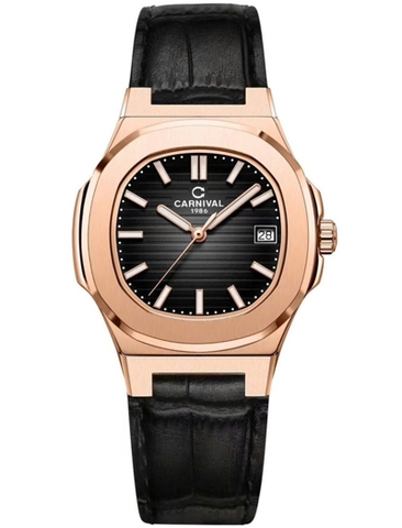 Đồng Hồ Nữ Dây Da Carnival 8161L-VH-DD-D Máy Quartz - Kính Sapphire - Size 34mm