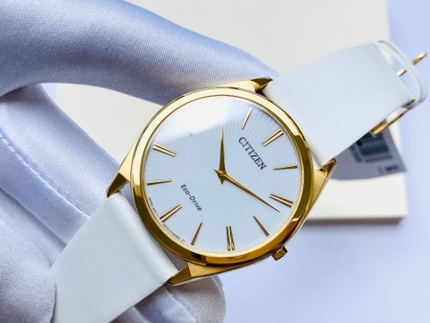 Đồng Hồ Nữ Dây Da Citizen Eco-Drive AR3072-09A - Kính Sapphire - Size 38.4mm
