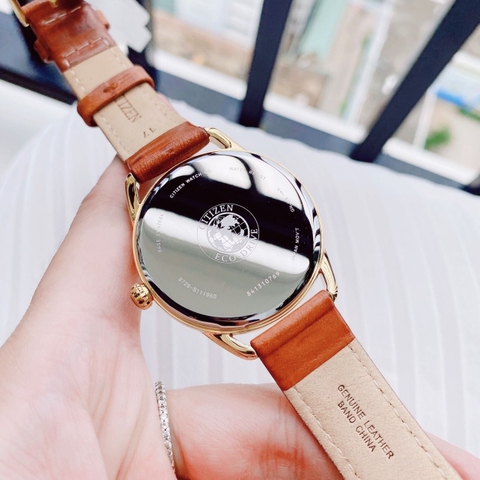 Đồng Hồ Nữ Dây Da Citizen Eco-Drive FD2052-07A - Size 38mm