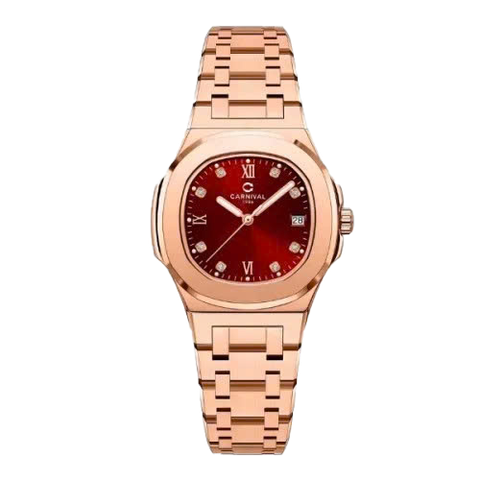 Đồng Hồ Nữ Dây Thép Carnival 8160L-VH Máy Quartz - Kính Sapphire - Size 34mm