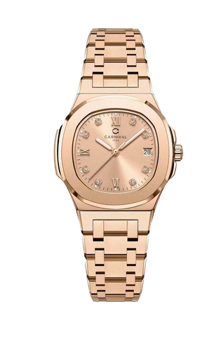 Đồng Hồ Nữ Dây Thép Carnival 8160L-VH Máy Quartz - Kính Sapphire - Size 34mm