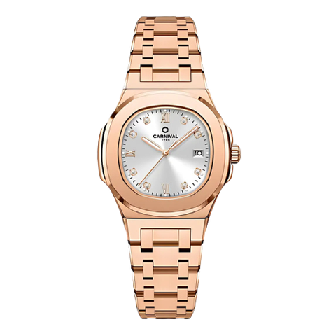 Đồng Hồ Nữ Dây Thép Carnival 8160L-VH Máy Quartz - Kính Sapphire - Size 34mm