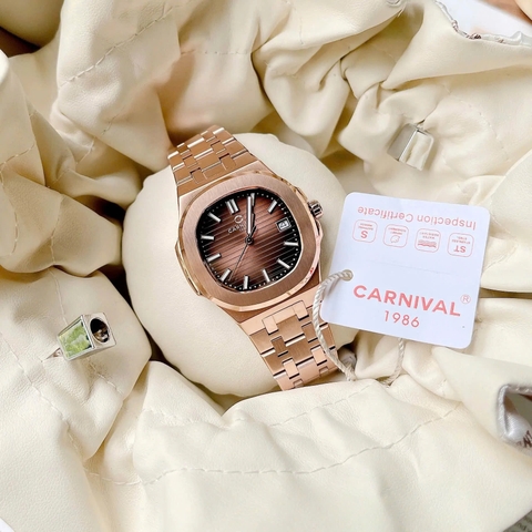 Đồng Hồ Nữ Dây Thép Carnival 8161L-VH-N Máy Quartz - Kính Sapphire - Size 34mm