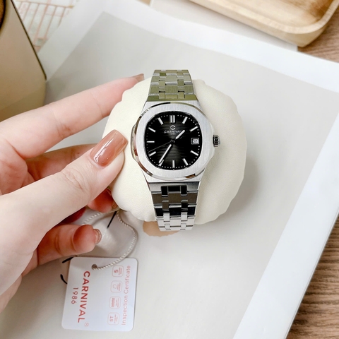 Đồng Hồ Nữ Dây Thép Carnival 8161L-VT-D Máy Quartz - Kính Sapphire - Size 34mm