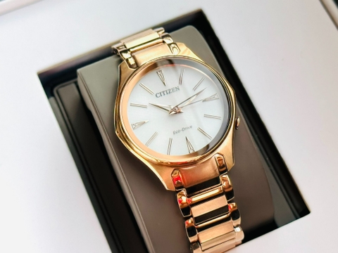 Đồng Hồ Nữ Dây Thép Citizen Eco-Drive EM0593-56A - Size 36mm