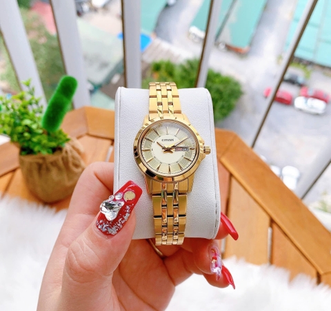 Đồng Hồ Nữ Dây Thép Citizen Quartz EQ0603-59P - Size 28mm
