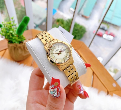 Đồng Hồ Nữ Dây Thép Citizen Quartz EQ0603-59P - Size 28mm
