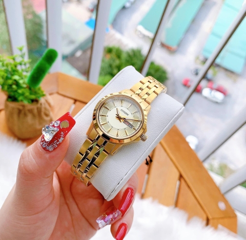 Đồng Hồ Nữ Dây Thép Citizen Quartz EQ0603-59P - Size 28mm