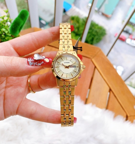 Đồng Hồ Nữ Dây Thép Citizen Quartz EQ0603-59P - Size 28mm