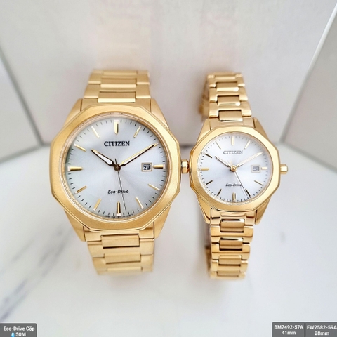 Đồng Hồ Nữ Dây Thép Citizen Eco-Drive EW2582-59A - Size 28mm