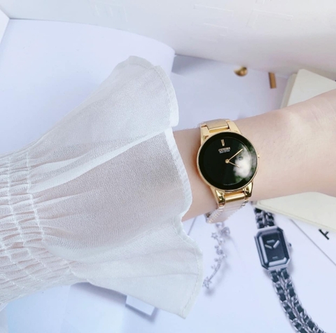 Đồng Hồ Nữ Dây Thép Citizen Eco-Drive GA1052-55E - Size 30mm