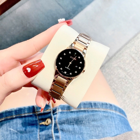 Đồng Hồ Nữ Dây Thép Citizen Eco-Drive GA1058-59Q  - Kim Cương - Size 30mm