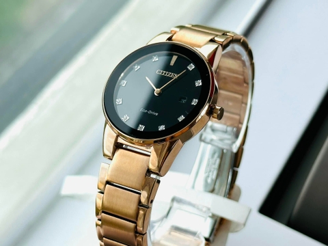 Đồng Hồ Nữ Dây Thép Citizen Eco-Drive GA1058-59Q  - Kim Cương - Size 30mm