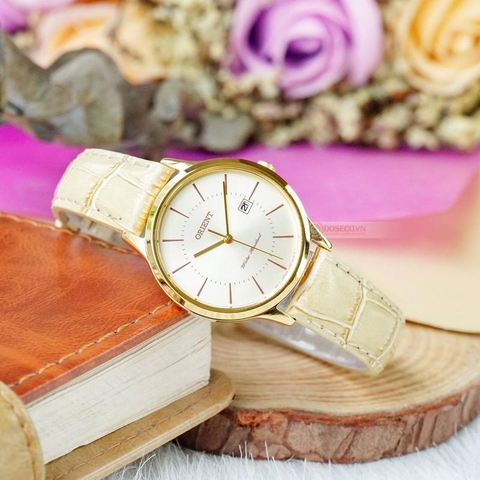 Đồng Hồ Nữ Dây Da Orient Quartz RF-QA0003G10B