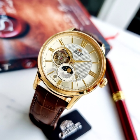 Đồng Hồ Nam Dây Da Orient Sun And Moon Gen 4 RA-AS0010S10B ( RA-AS0010S30B ) ( RA-AS0010S00C ) - Size 42mm
